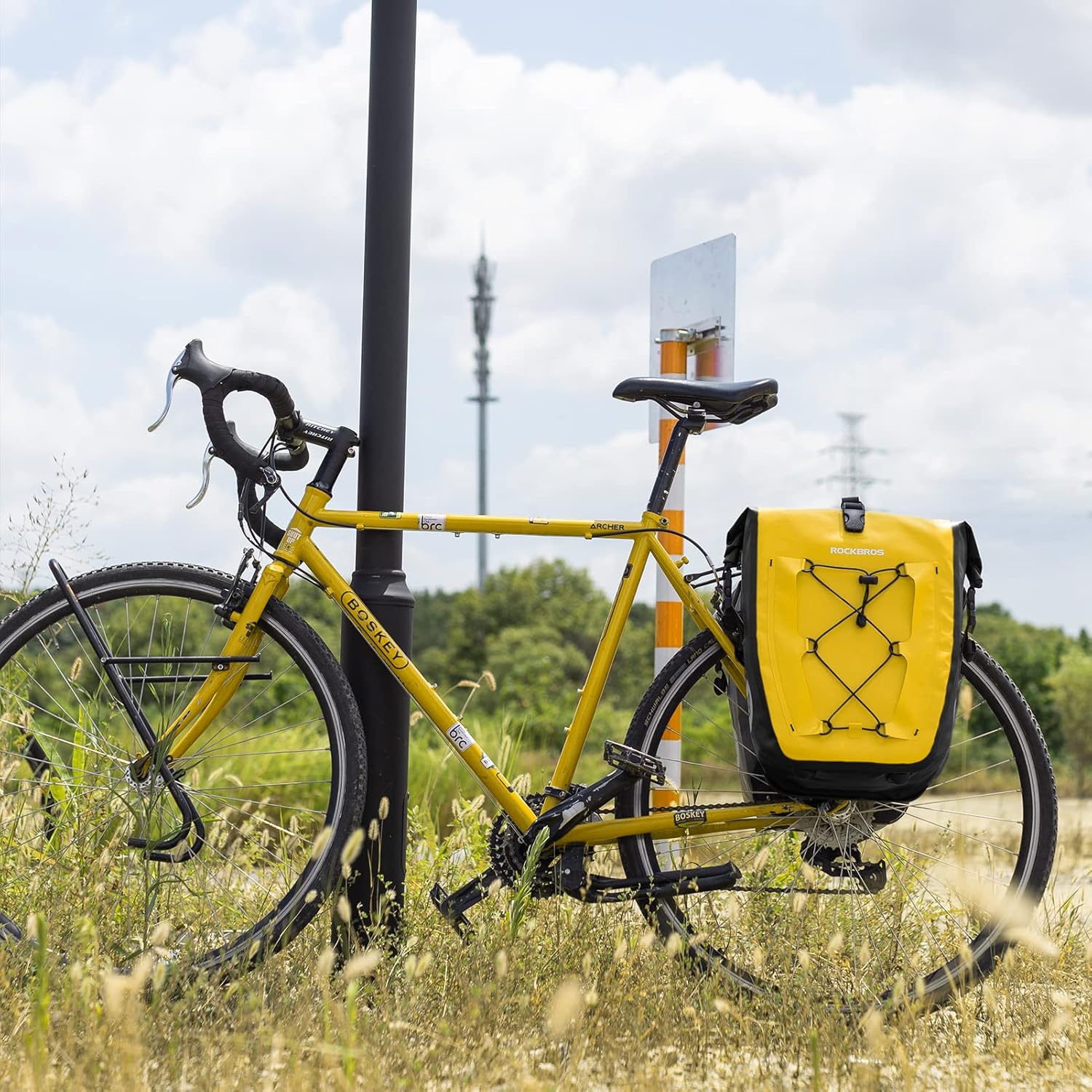yellow rockbros bike bags#color_yellow