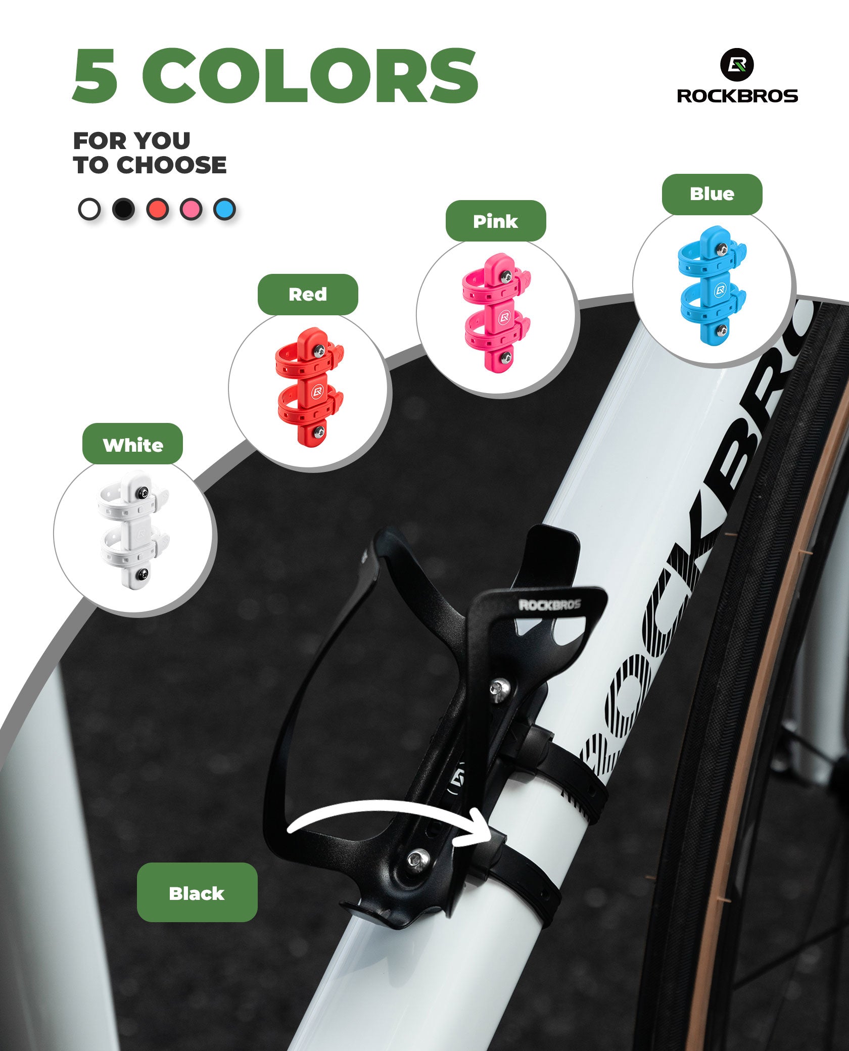 Bike Bottle Cage Mounting Base