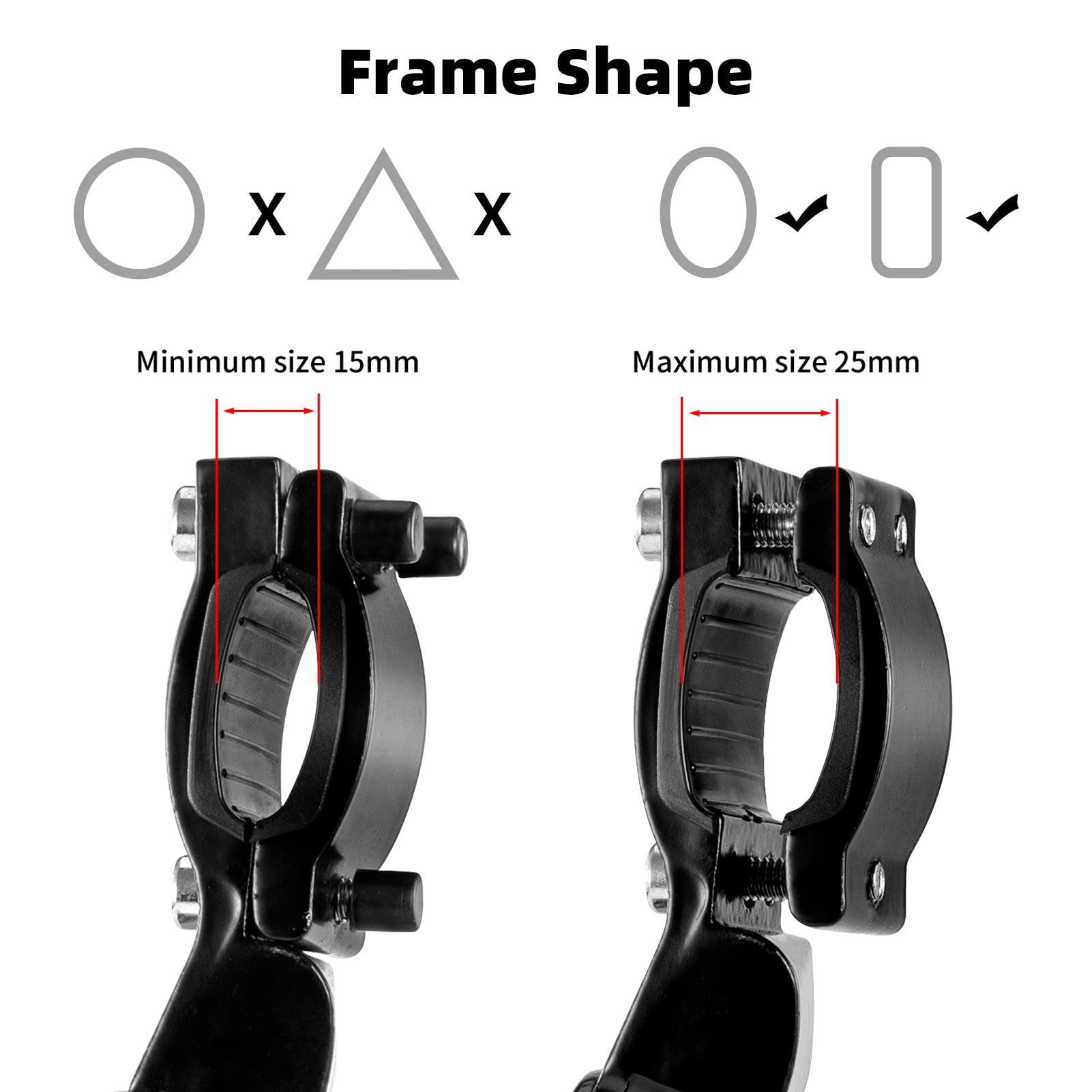 ROCKBROS Bike Kickstand Adjustable Rear Mount Aluminium Alloy Kickstand for 22''-28'' Mountain Bikes/Road Bikes - ROCKBROS