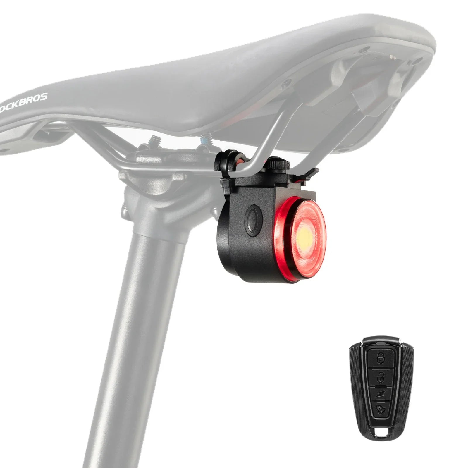 rockbros rear light with wireless horn