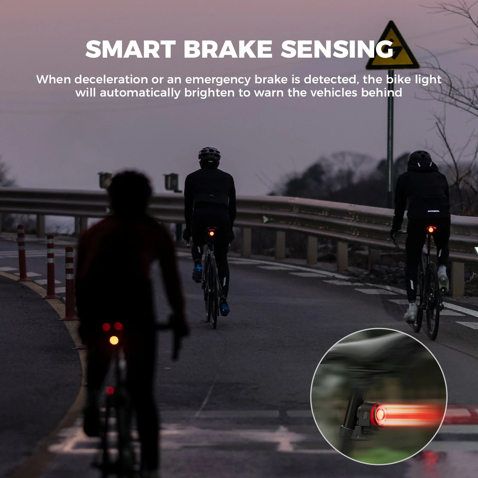 rockbros rear light with wireless horn