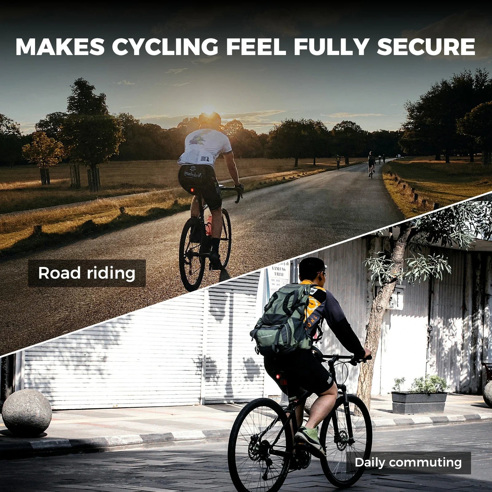 rockbros rear light with wireless horn