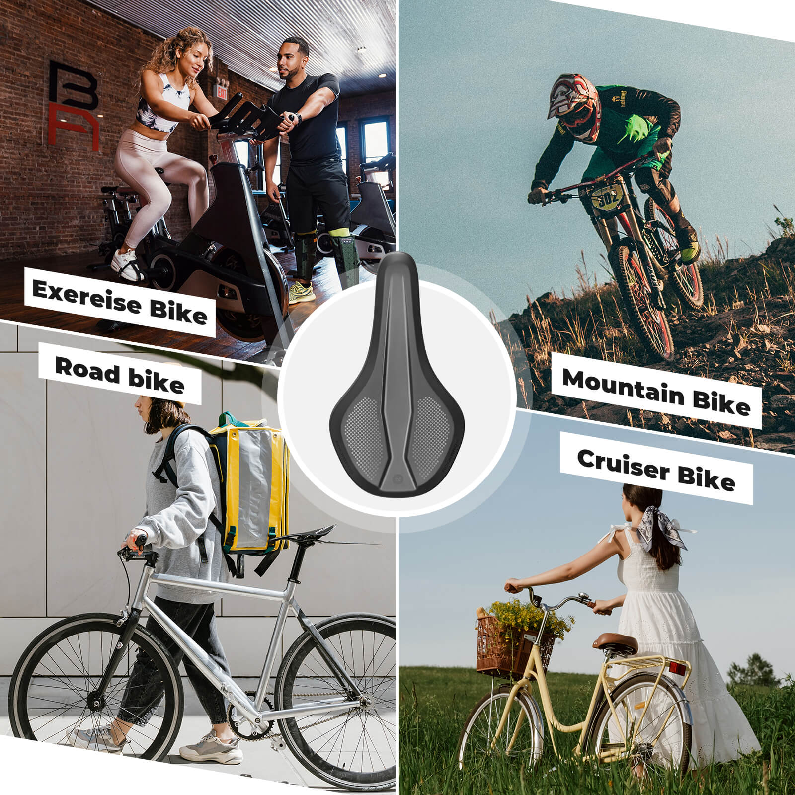 ROCKBROS Bike Saddle Comfortable