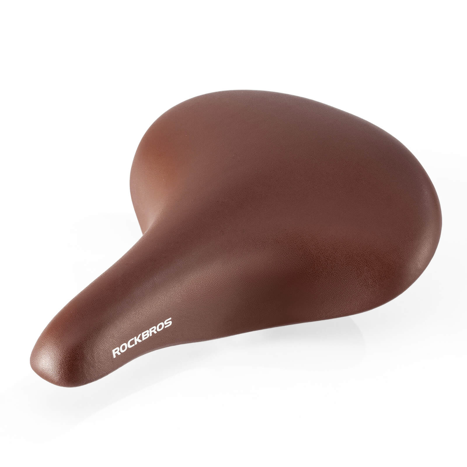 ROCKBROS retro style bike saddle featuring classic design with enhanced comfort and durability for vintage and city bikes.