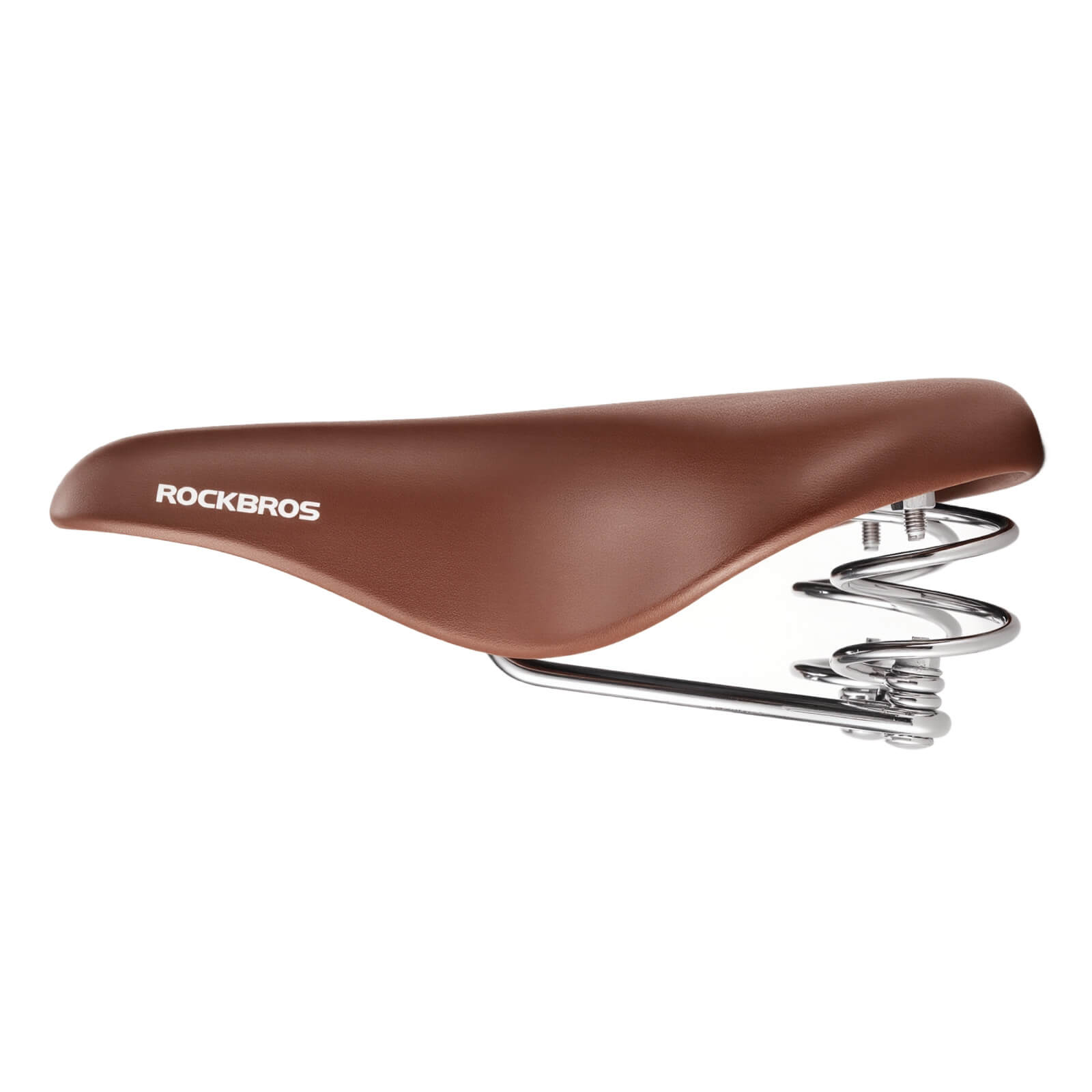 ROCKBROS retro style bike saddle featuring classic design with enhanced comfort and durability for vintage and city bikes.