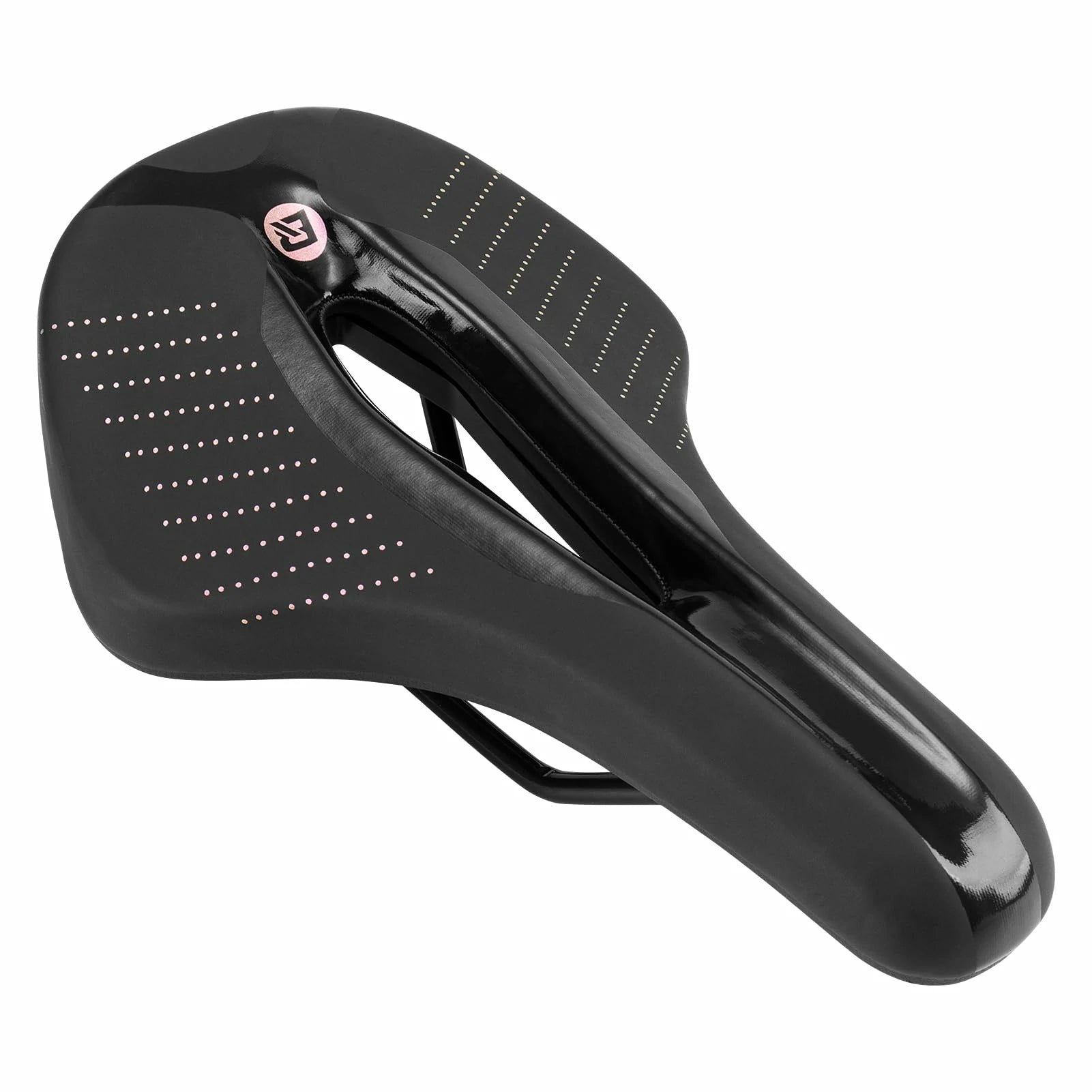 Bike Seat Breathable Ergonomic Shock Absorbing Hollow Design PU Leather