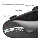 black cycling triangle pouch#color_black