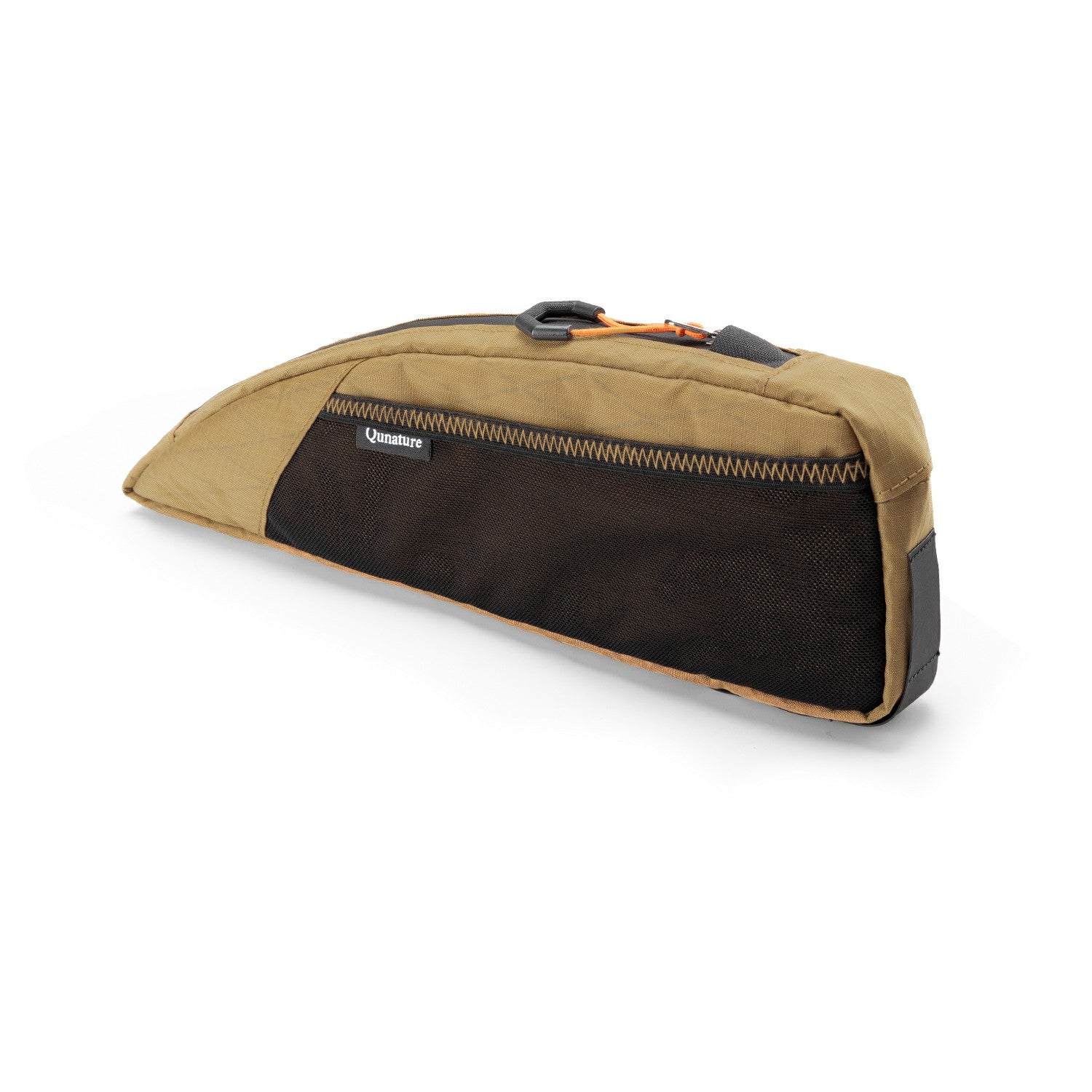 gravel bike frame bag Qunature Bikepacking Frame Bag Top Tube Bag For Gravel Bike, khaki