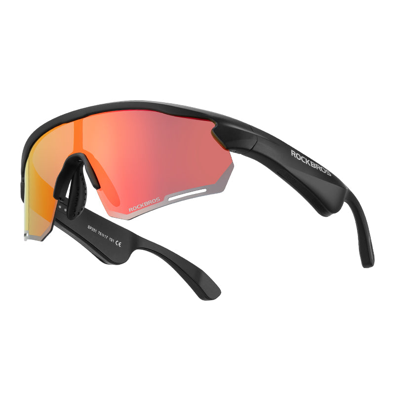 rockbros bluetooth polarized photochromic sunglasses cycling glasses outdoor sport