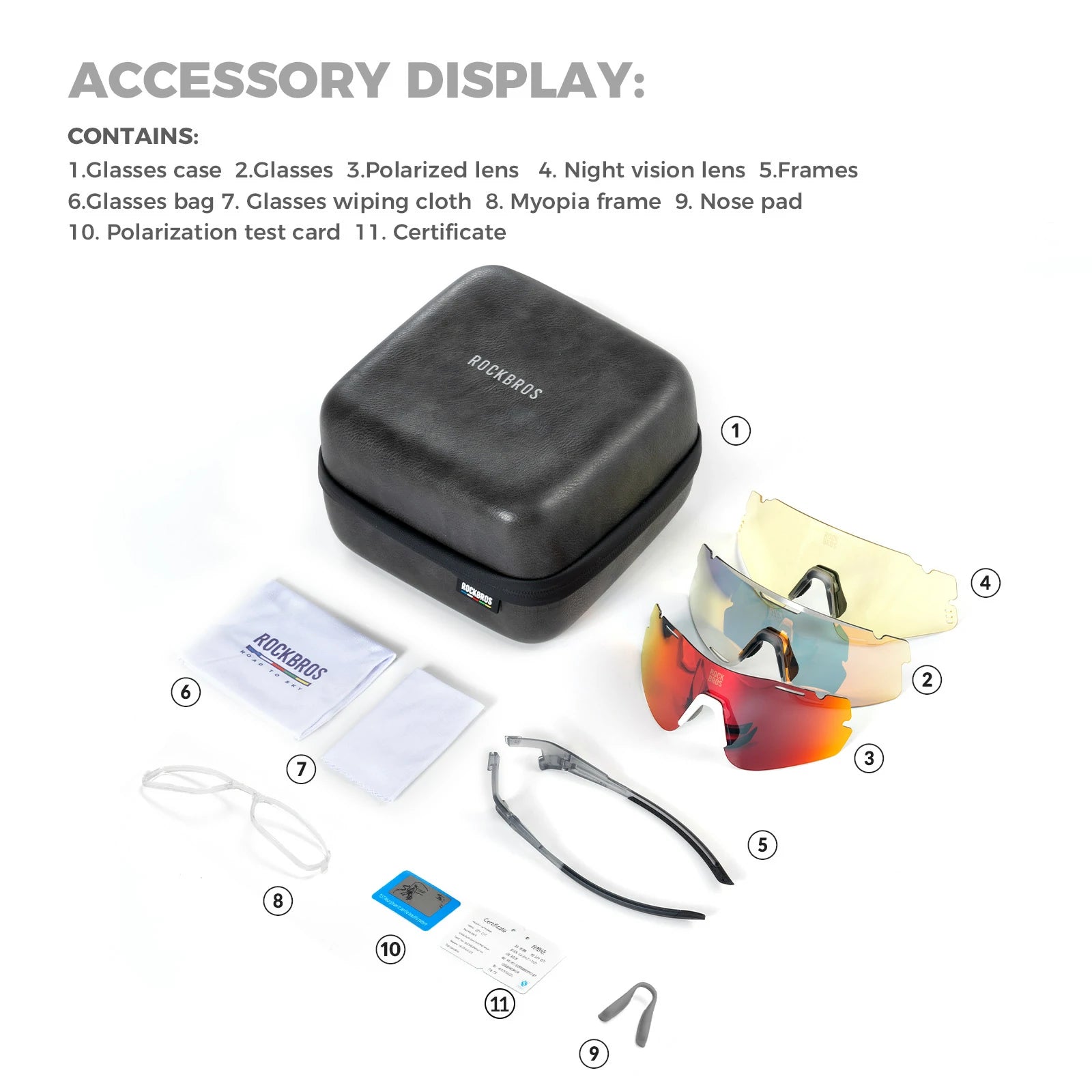 Lightweight Photochromic Cycling Glasses with Polarized Lenses