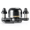 ROCKBROS dual hammer bike bell with loud, crisp sound and durable design for enhanced safety on busy roads. #Color_Black