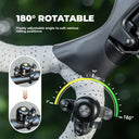 ROCKBROS dual hammer bike bell with loud, crisp sound and durable design for enhanced safety on busy roads.