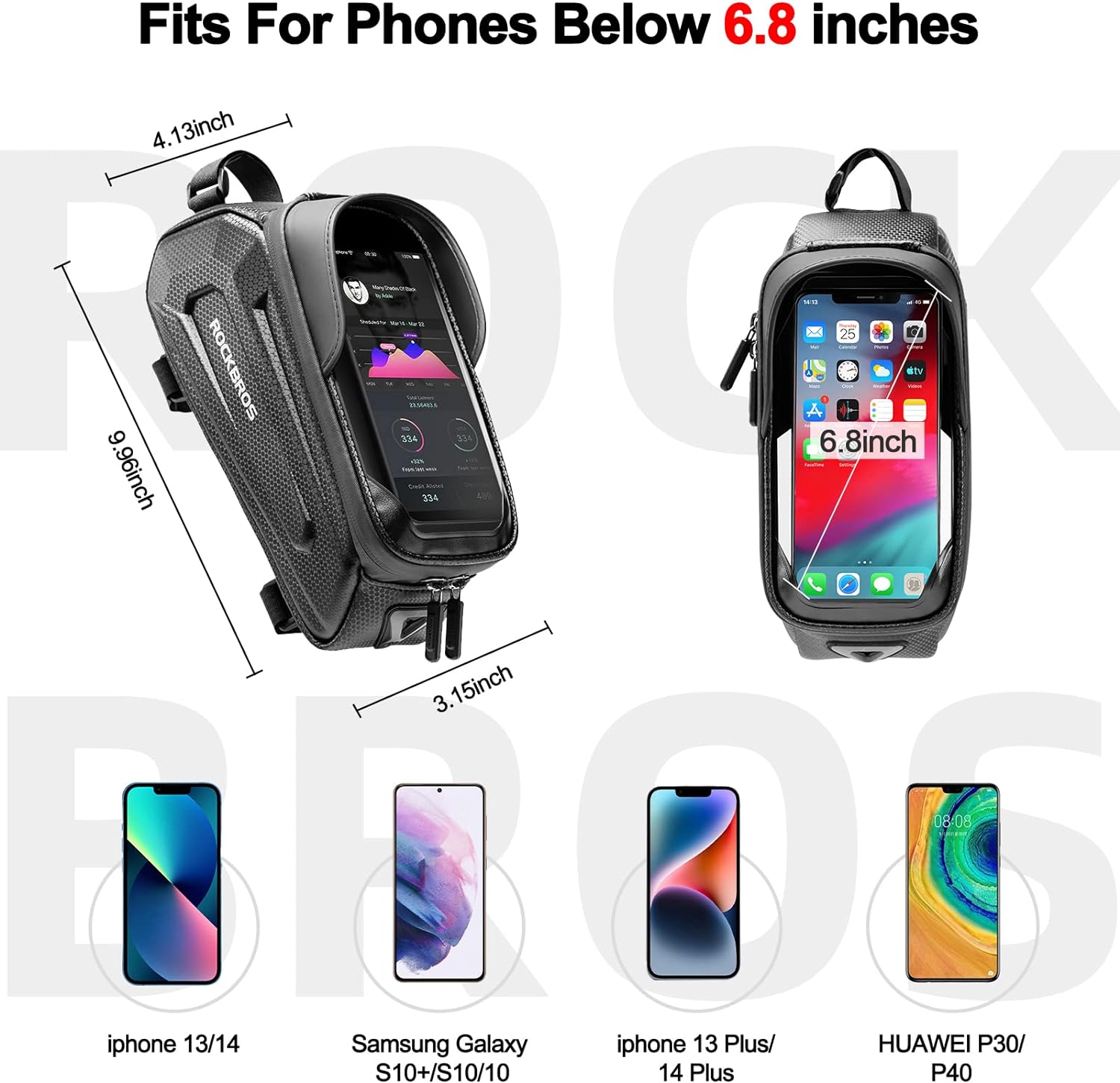 bike phone bag for 6.8 inch