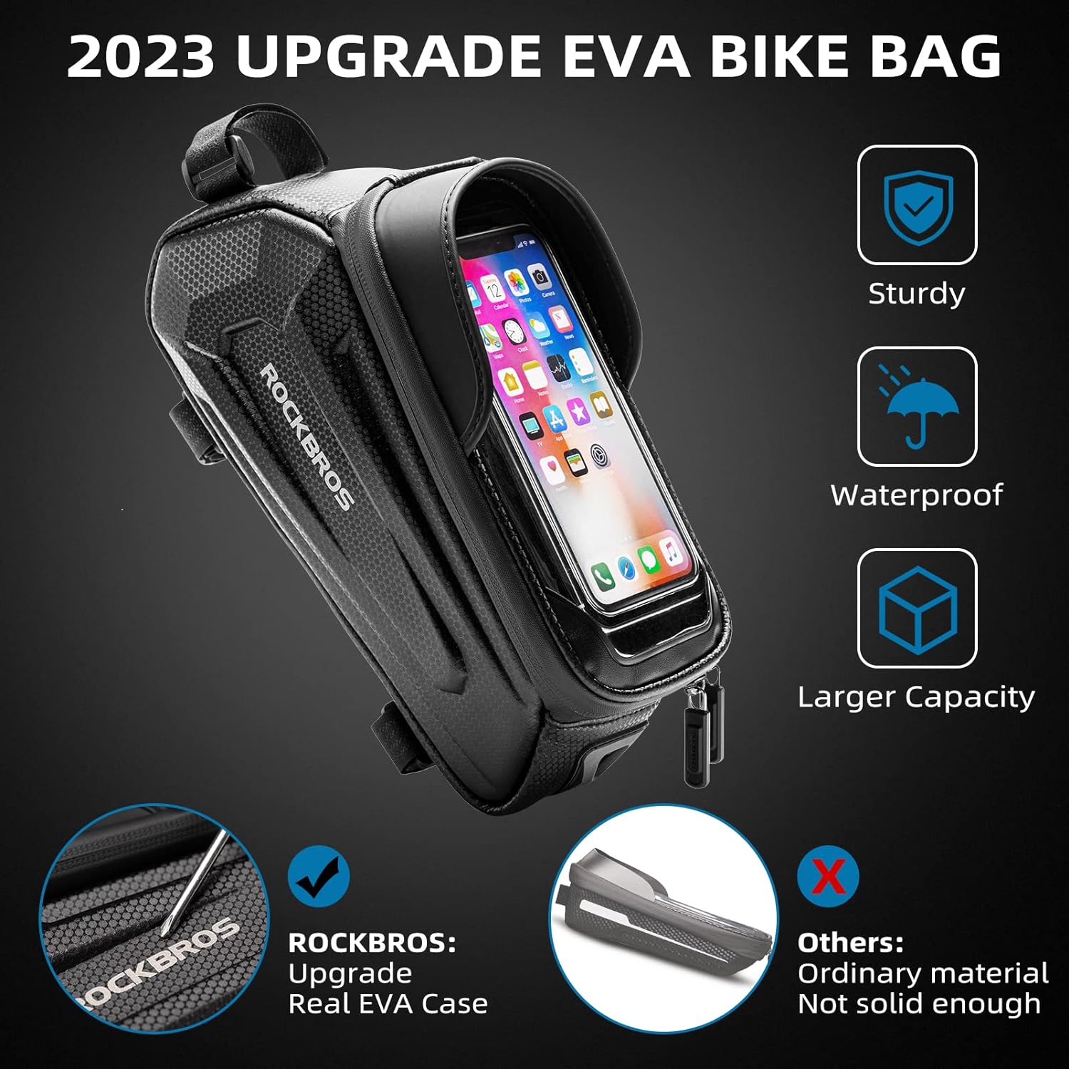 bike phone holder 6.8 inch