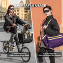 rockbros folding bike handlebar bag w016 multifunctional basket bag for convenient front storage
