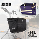 rockbros folding bike handlebar bag w016 multifunctional basket bag for convenient front storage