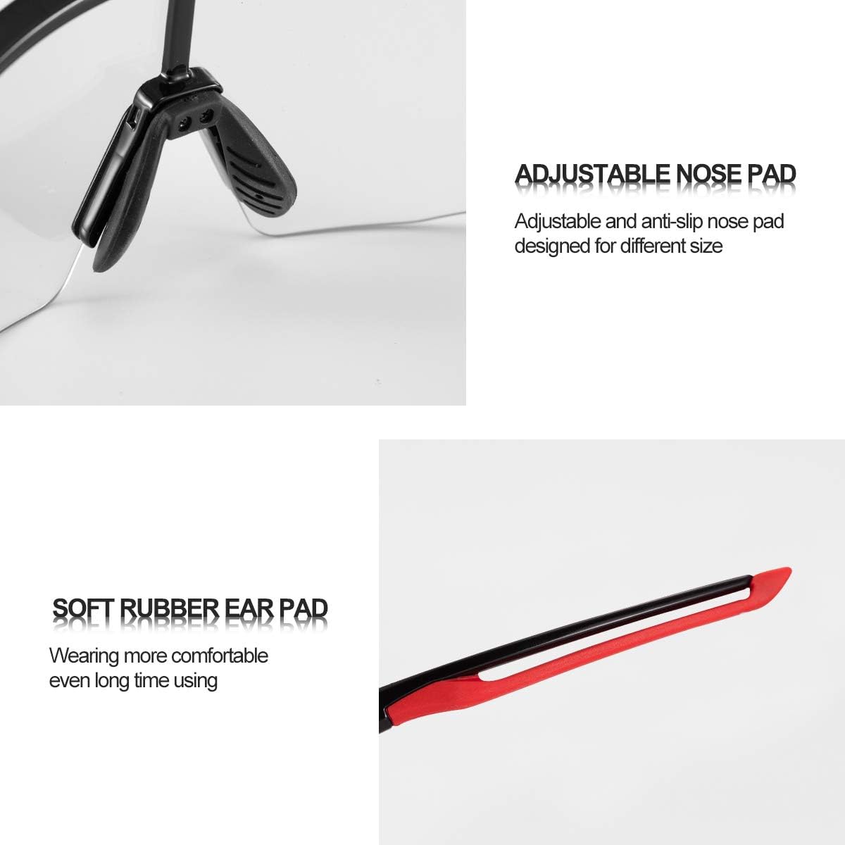 photochromic sunglasses  for adults#color_black-red