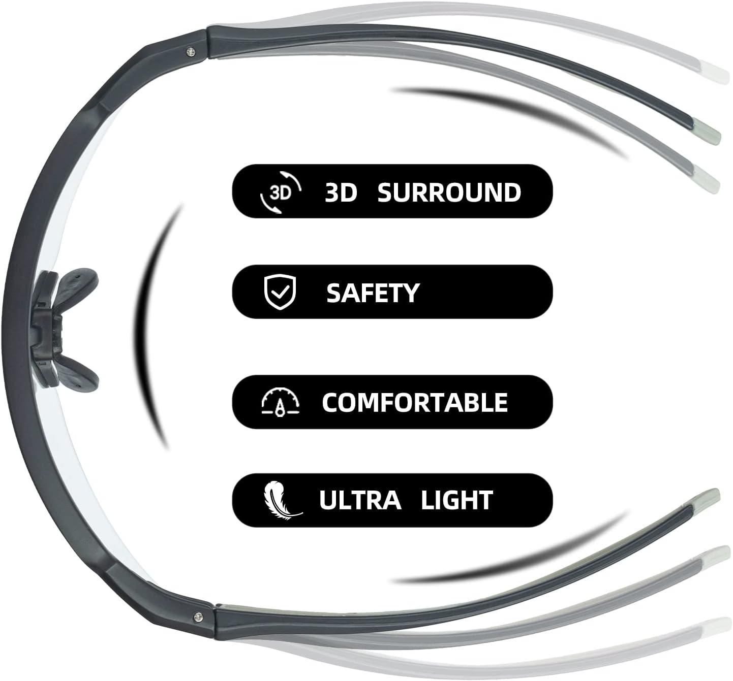 sunglasses for outdoor running and cycling#color_grey