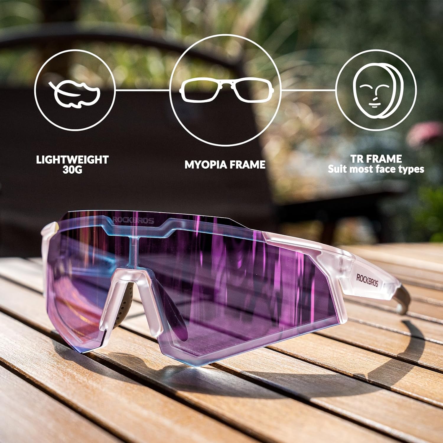 sunglasses with uv protection for cyclists#color_purple