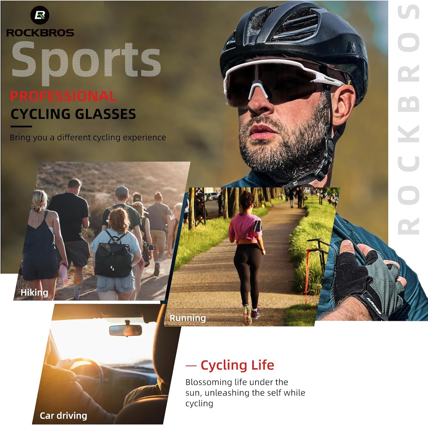 photochromic cycling glasses with anti glare lenses#color_black-white-anti-fog