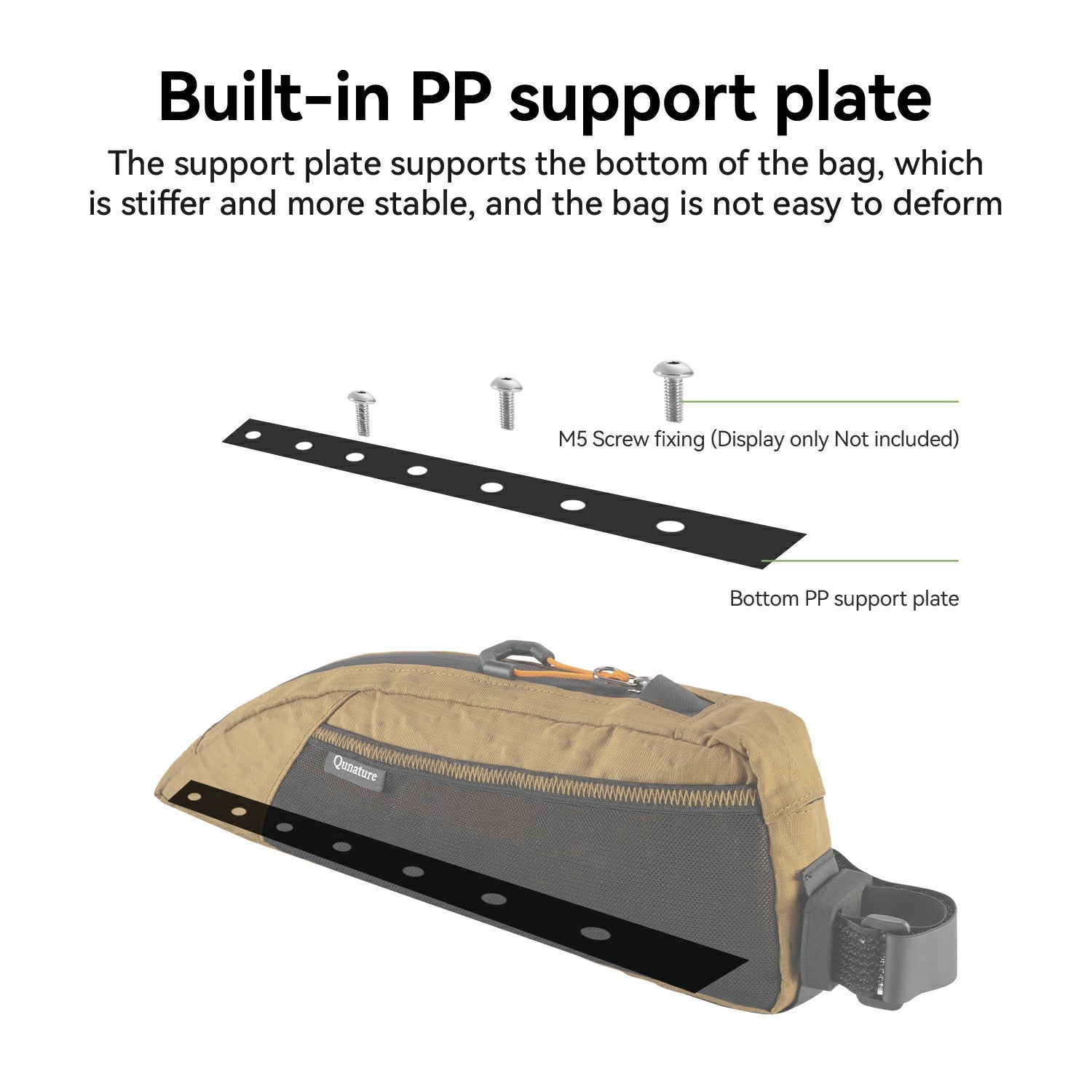 qunature bike frame bag for touring and riding