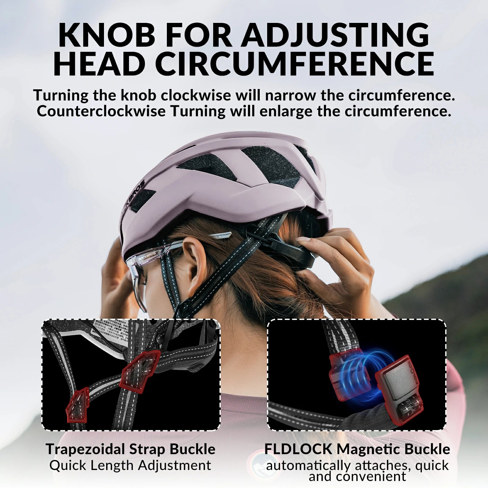 rockbros-lk-11-cycling-helmet-integrated-adjustable-shockproof-mtb-road-unisex#color_pink