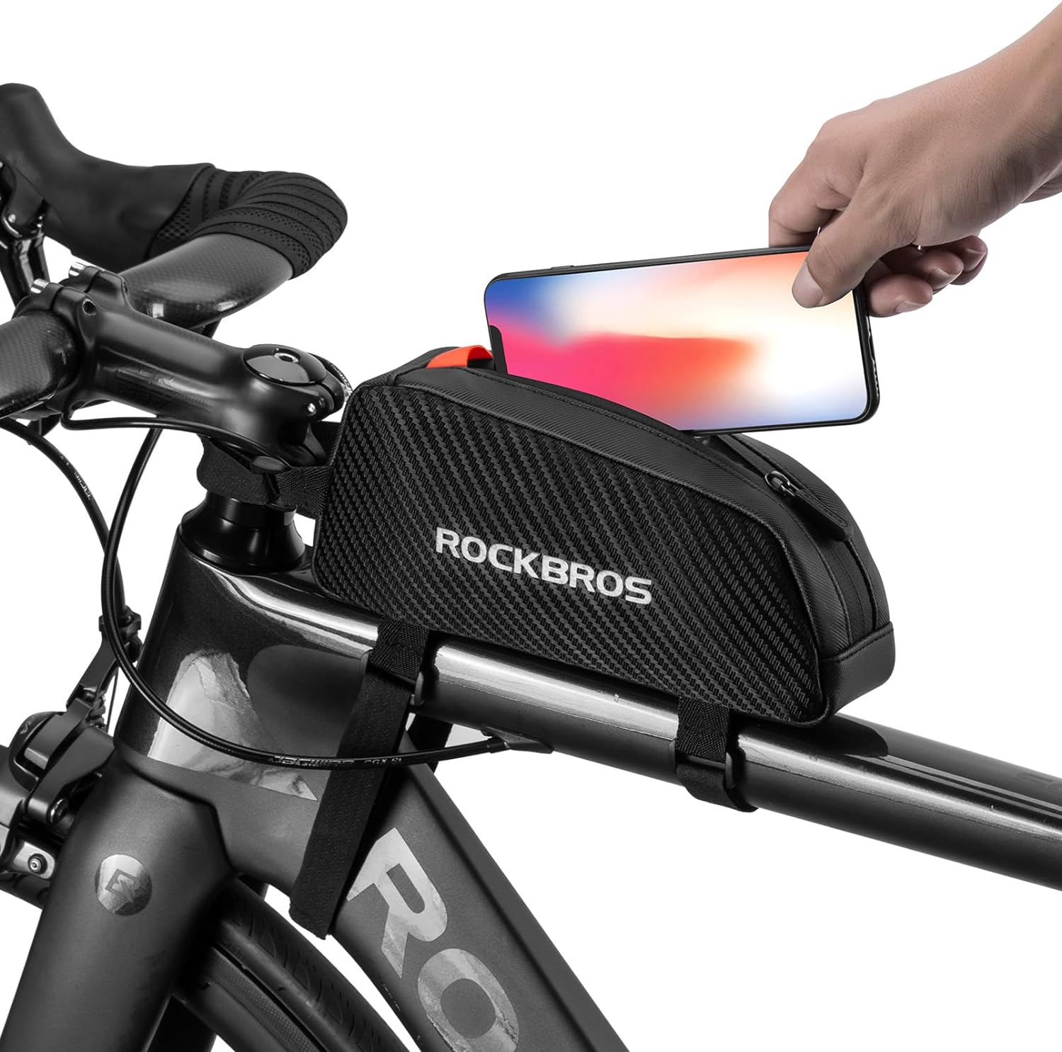 rockbros top tube bike bag