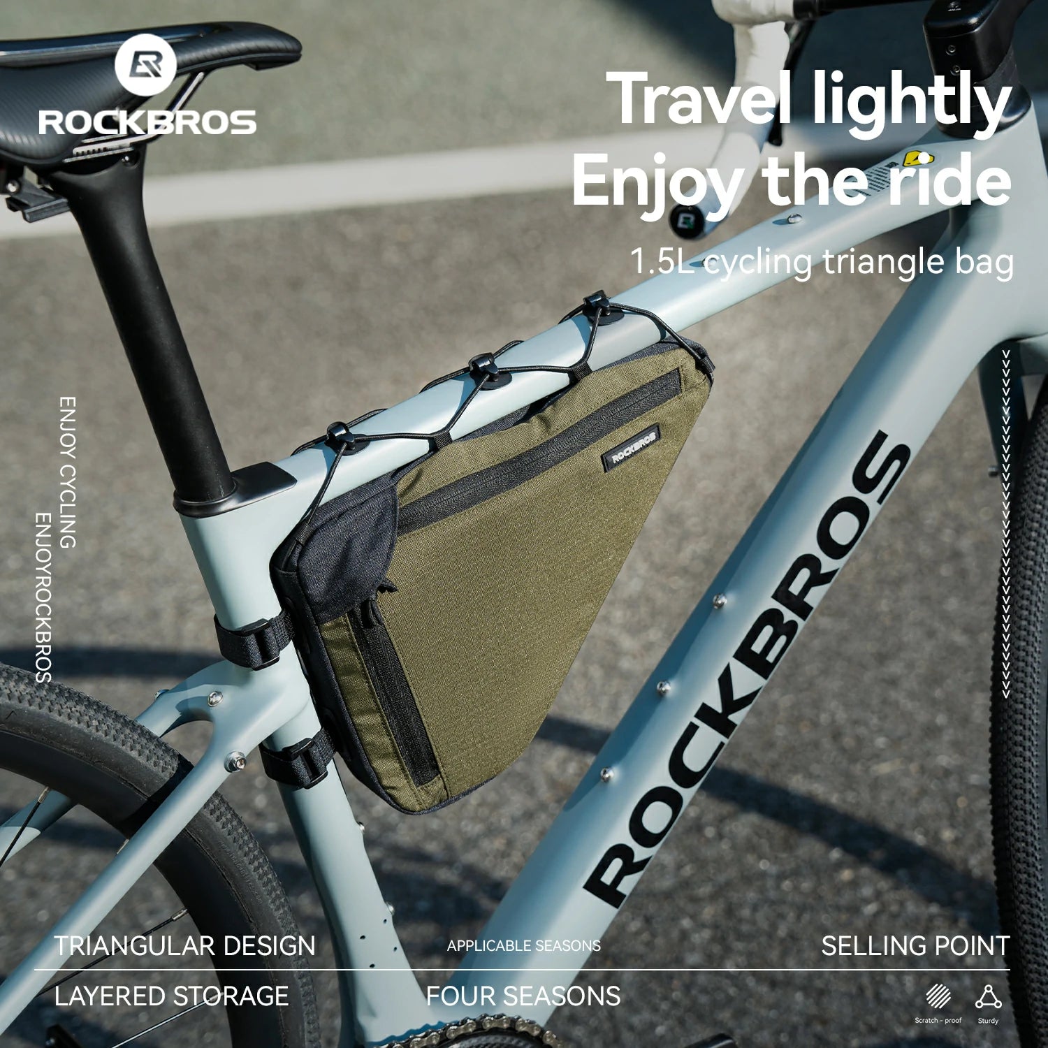 VERDANT REST Bike Frame Bag 1.5L