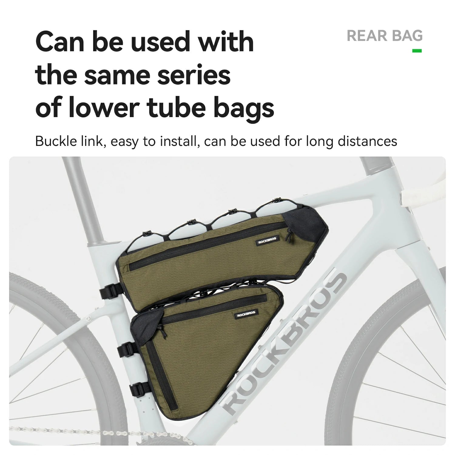 VERDANT REST Bike Frame Bag 1.5L