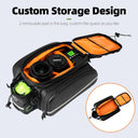 waterproof carbon leather bike bag