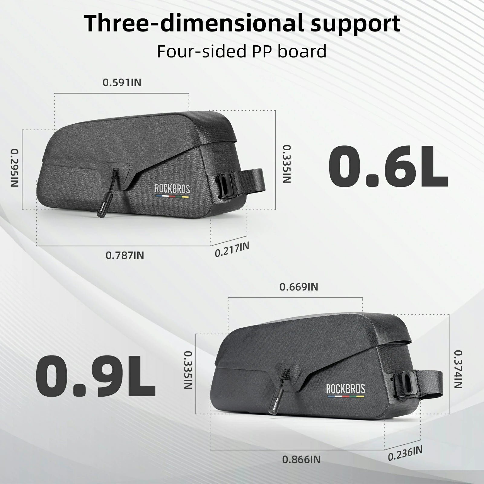rockbros magnetic top tube pouch