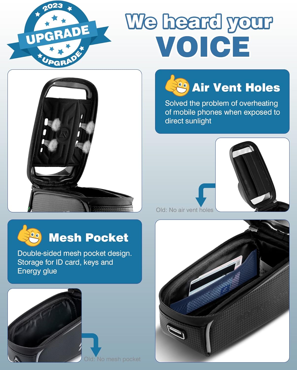 waterproof bike phone bag