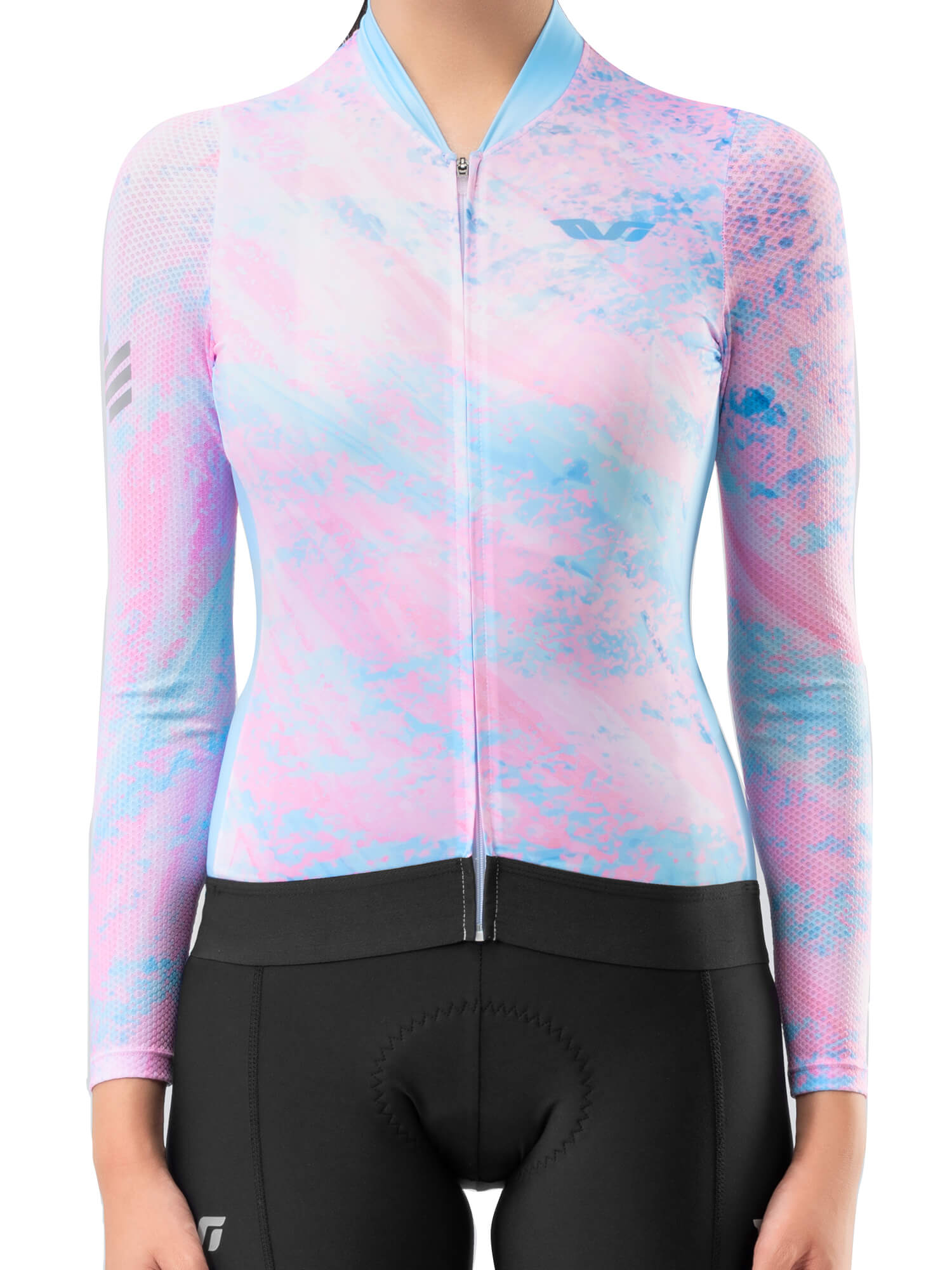 ROCKBROS Women's Sakura Mirage Long-Sleeve Cycling Jersey for Spring and Summer