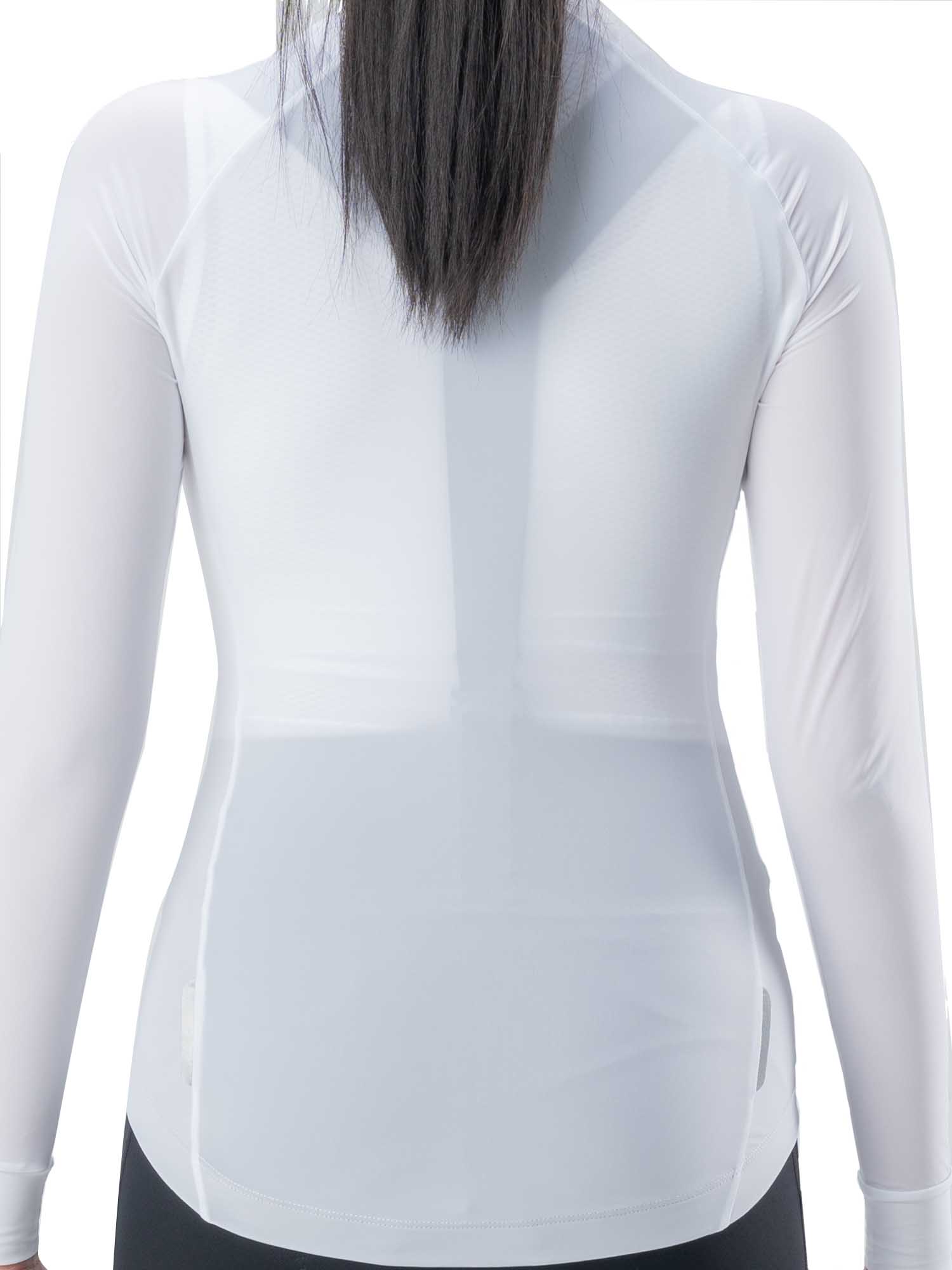 ROCKBROS women¡¯s TVI lightweight cooling long-sleeve cycling jersey
#Color_White