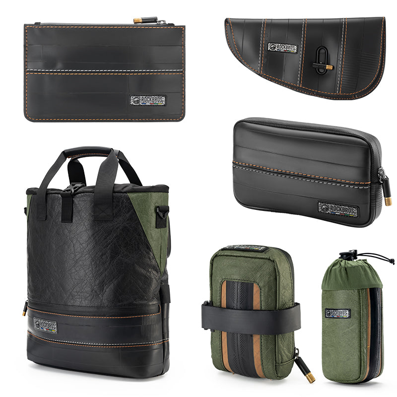 Sustainable Eco-Friendly Bike Bags Set ROAD TO SKY