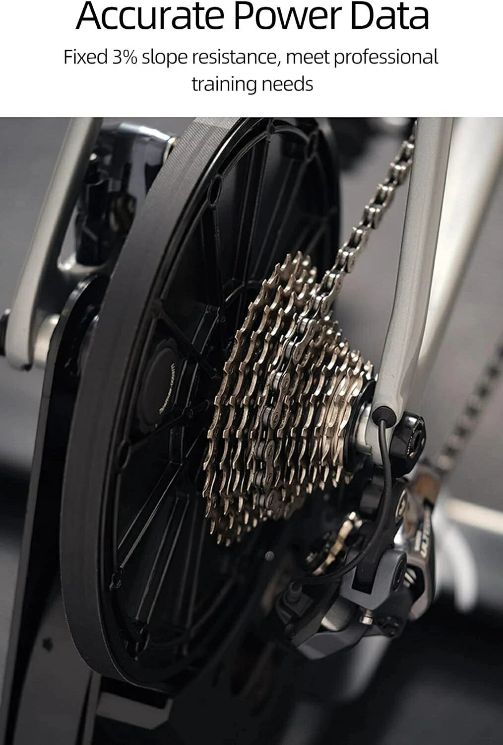 ThinkRider A1 Bike Trainer 11-Speed Cassette ANT+ Bluetooth Simulates 3% Slope