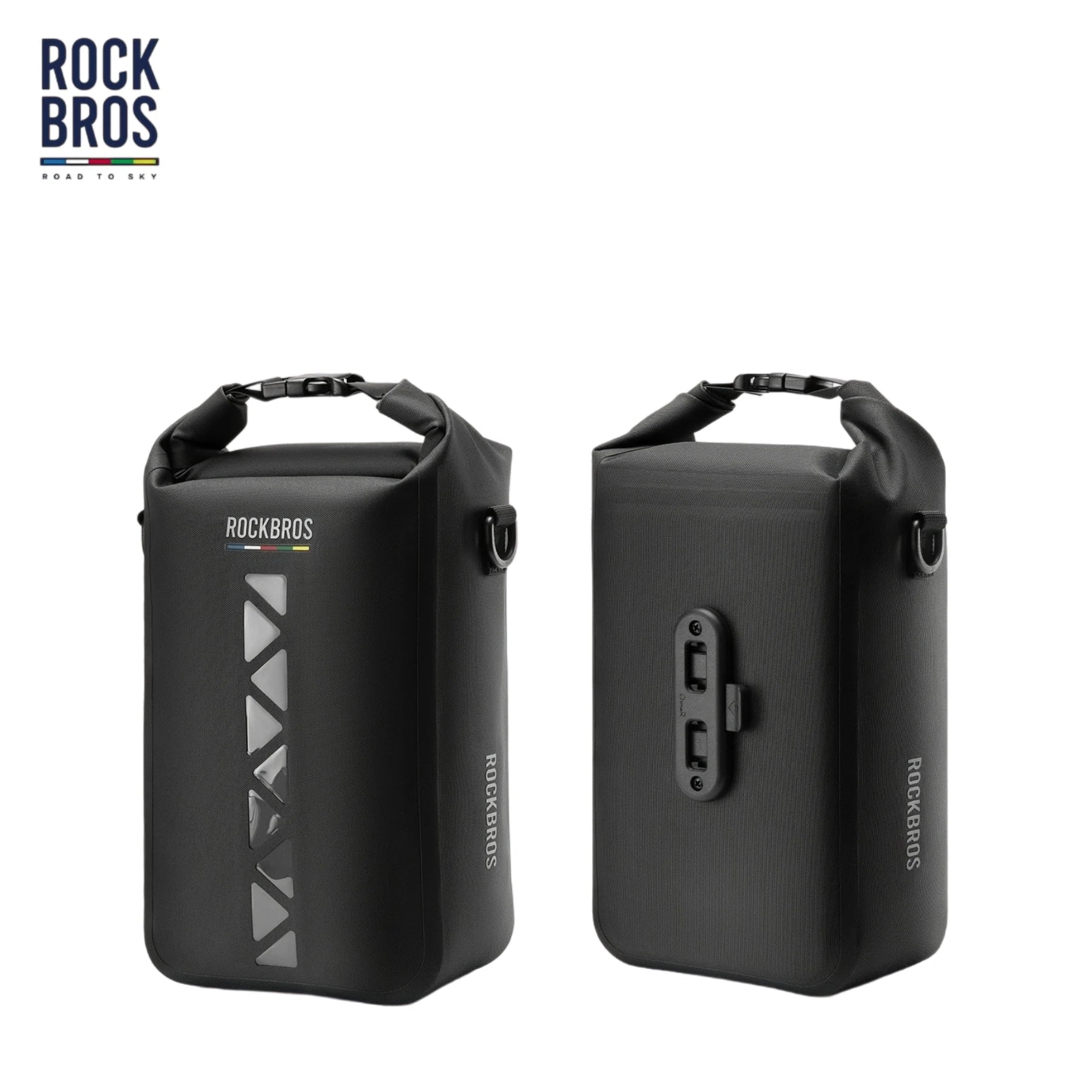 TL-171 4L 100%Waterproof Bike Fork Bag with Clear TPU Window ROAD TO SKY