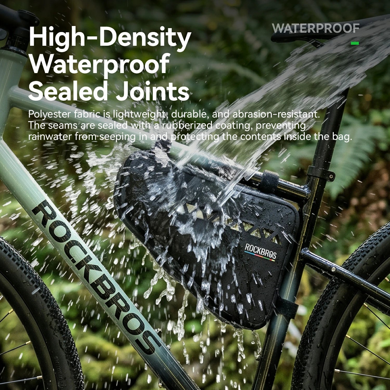 TL-174 2L 100%Waterproof Bike Triangle Bag ROAD TO SKY