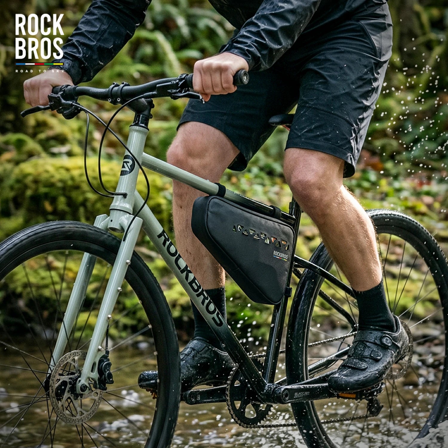 TL-174 2L 100%Waterproof Bike Triangle Bag ROAD TO SKY