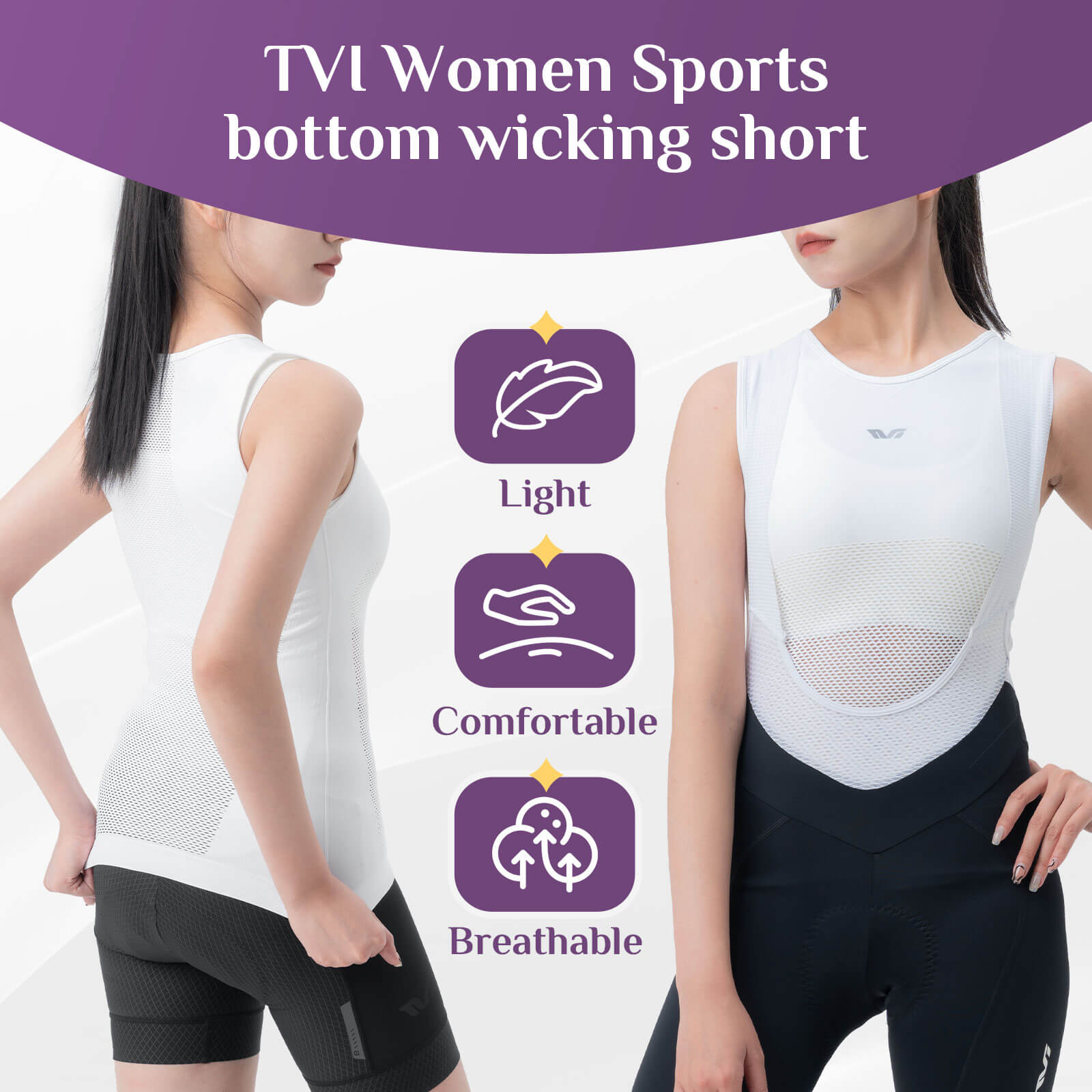 TVI Women's Cycling Ultralight Jersey Sleeveless
