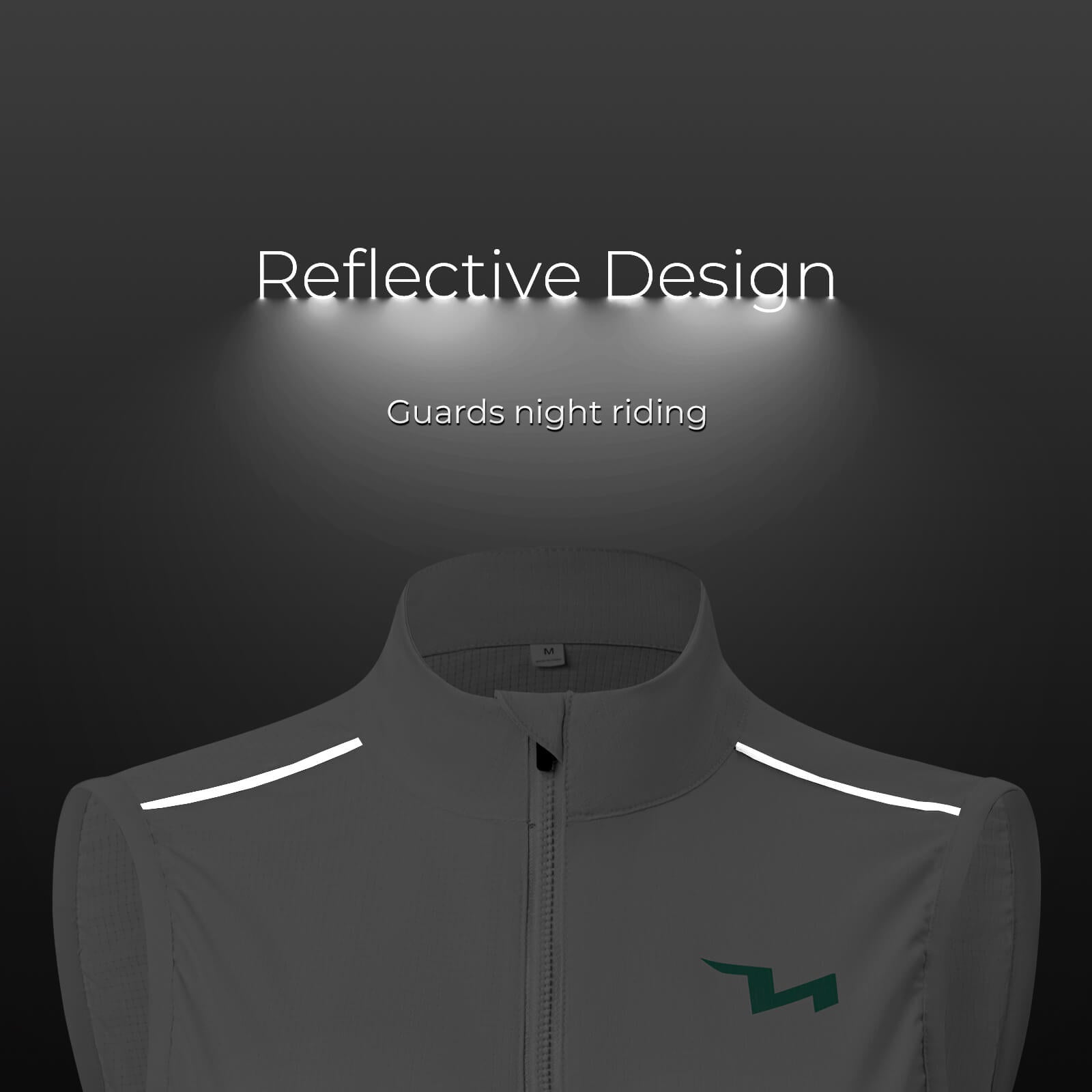 TVI windproof women's cycling vest MJ008, lightweight and breathable design for added protection during windy rides. #Color_White