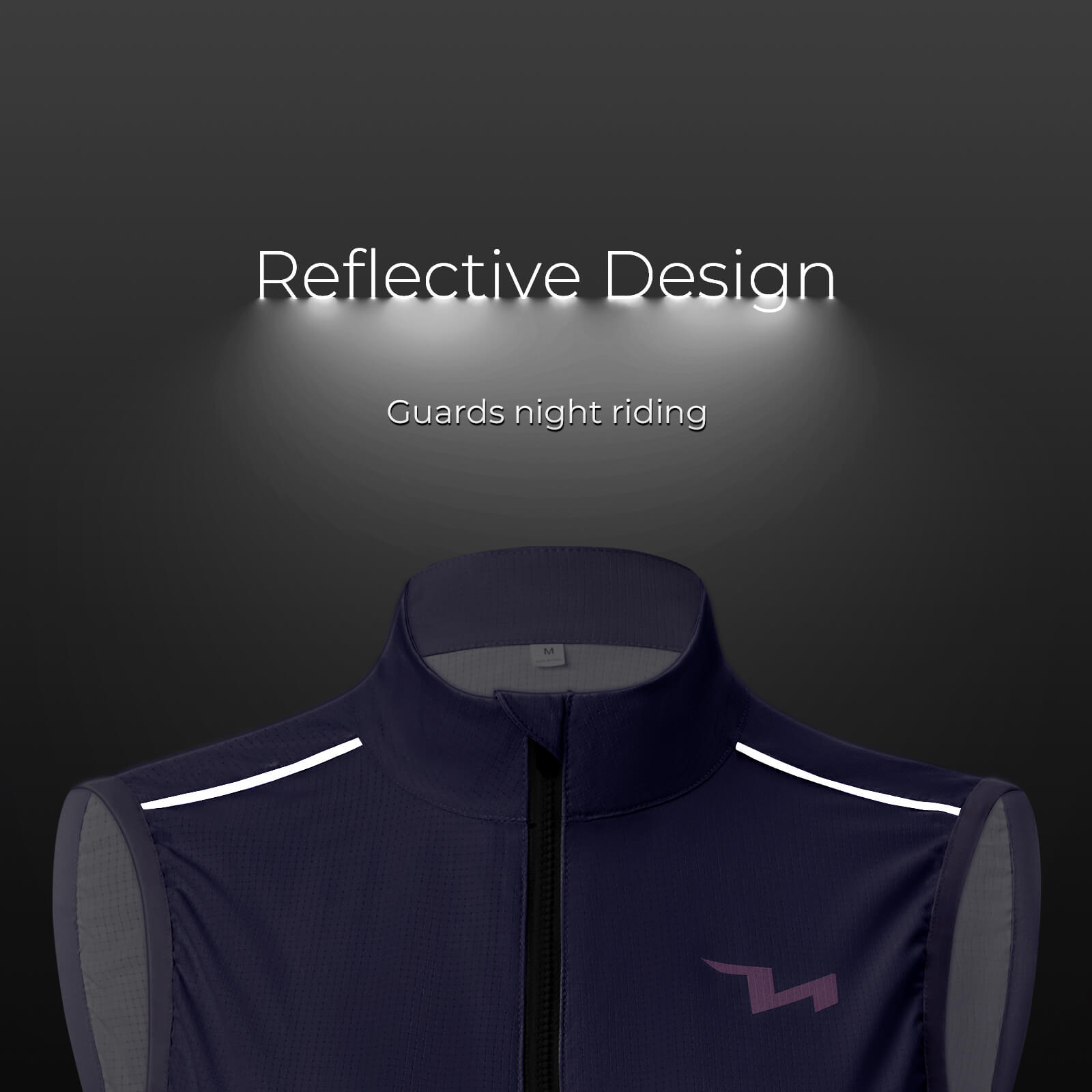 TVI windproof women's cycling vest MJ008, lightweight and breathable design for added protection during windy rides. #Color_Purple