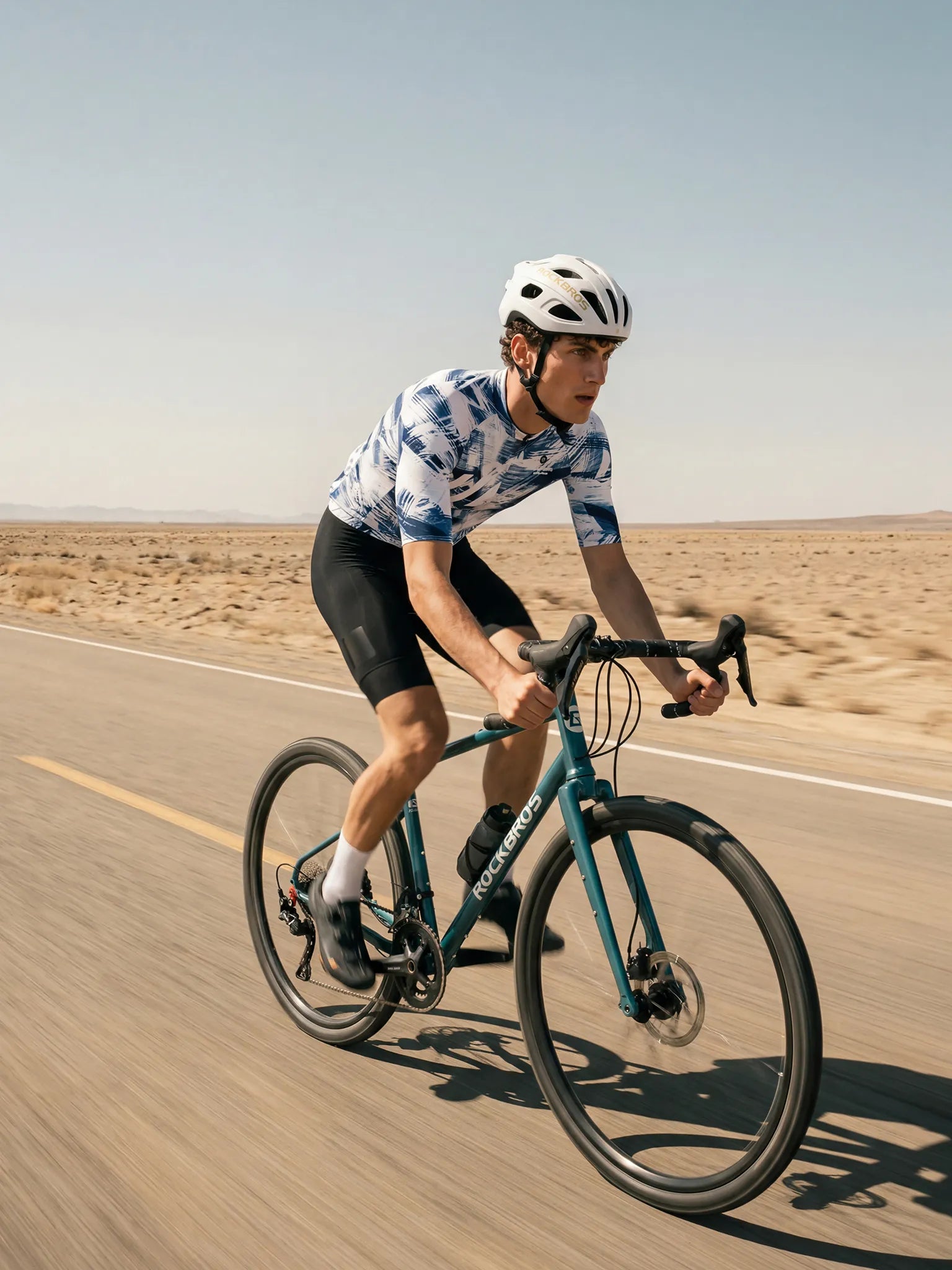 Men's Cycling Jersey Ink Burst#Type_Cobalt Strokes