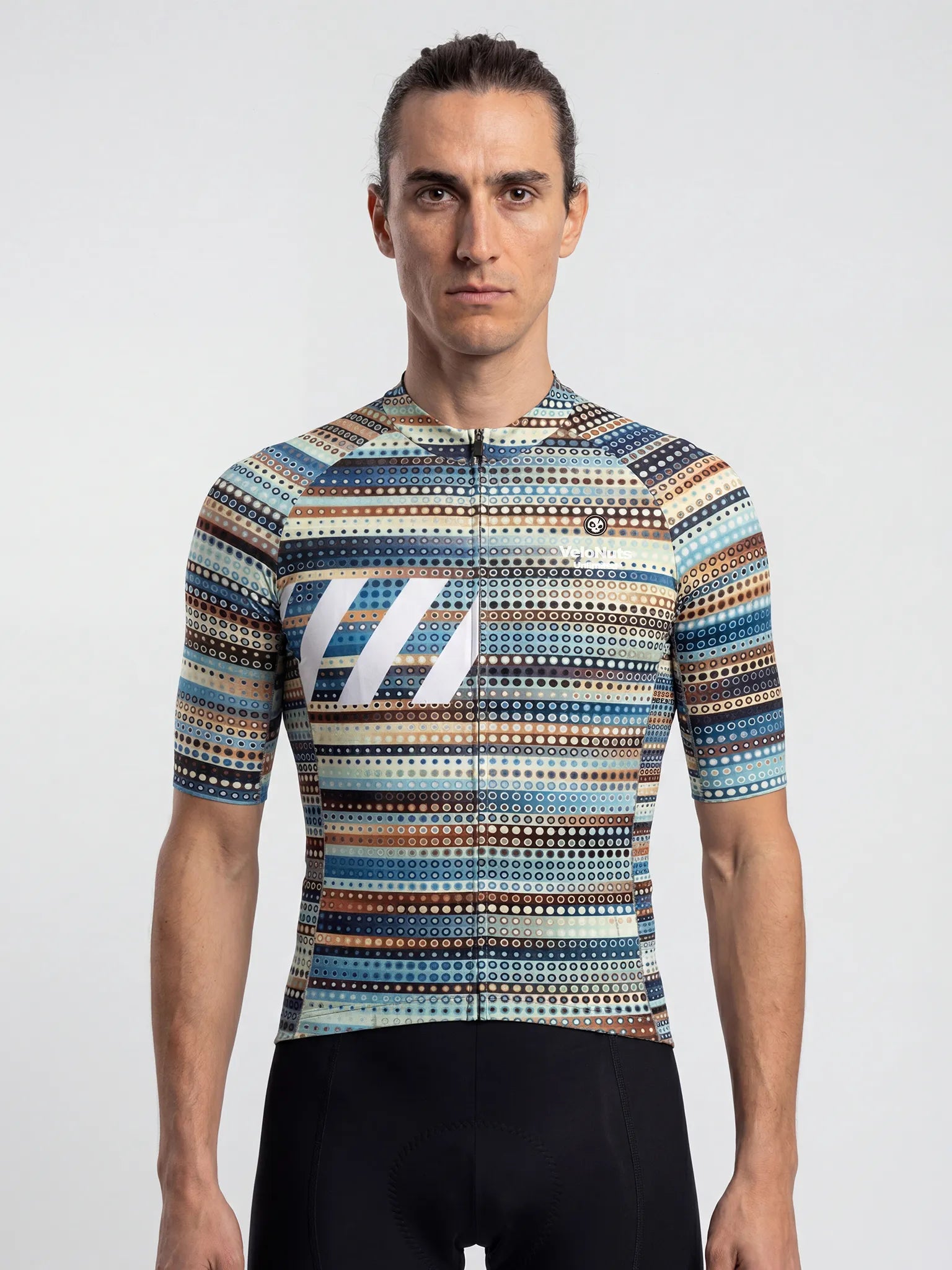 Men's Cycling Jersey Retro Signal#Type_Dotwave Stripe