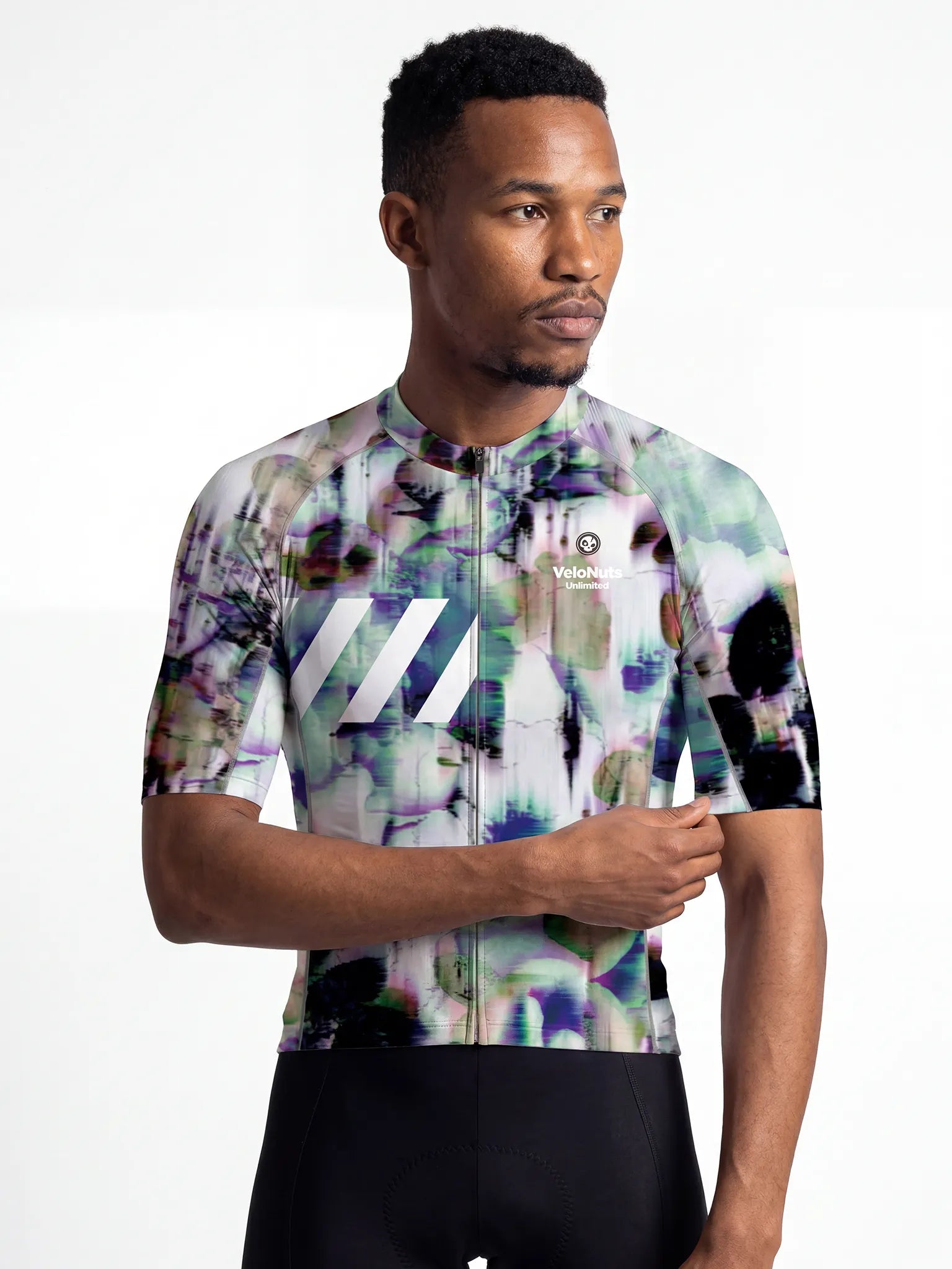 Men's Cycling Jersey Biolume Garden#Type_Glitch Bloom