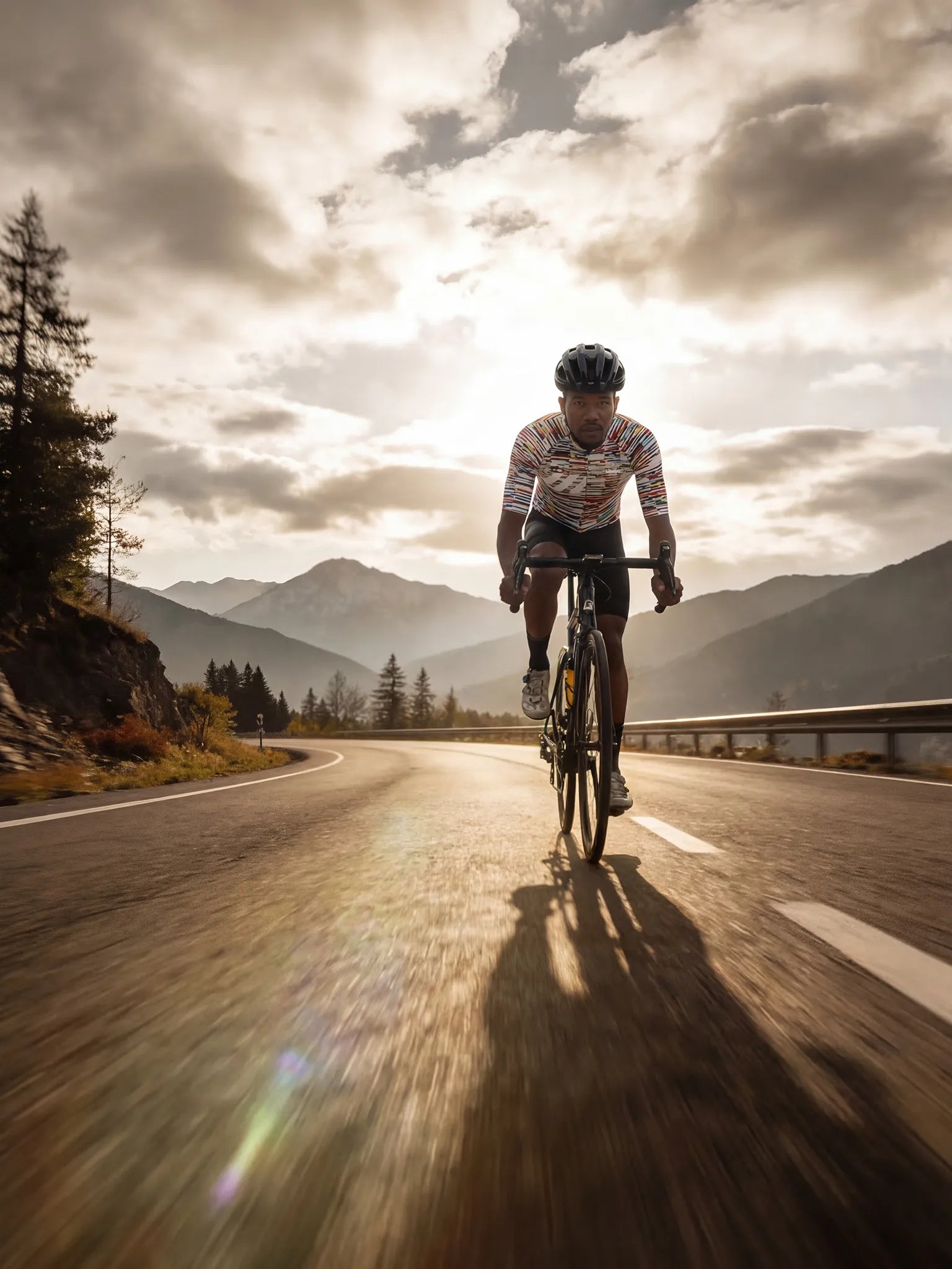 Men's Cycling Jersey Pixel Riot#Type_Glitch Scan