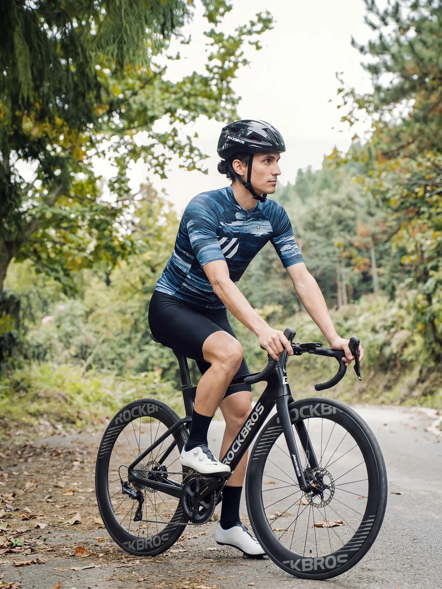 Men's Cycling Jersey Ink Burst#Type_Indigo Drift