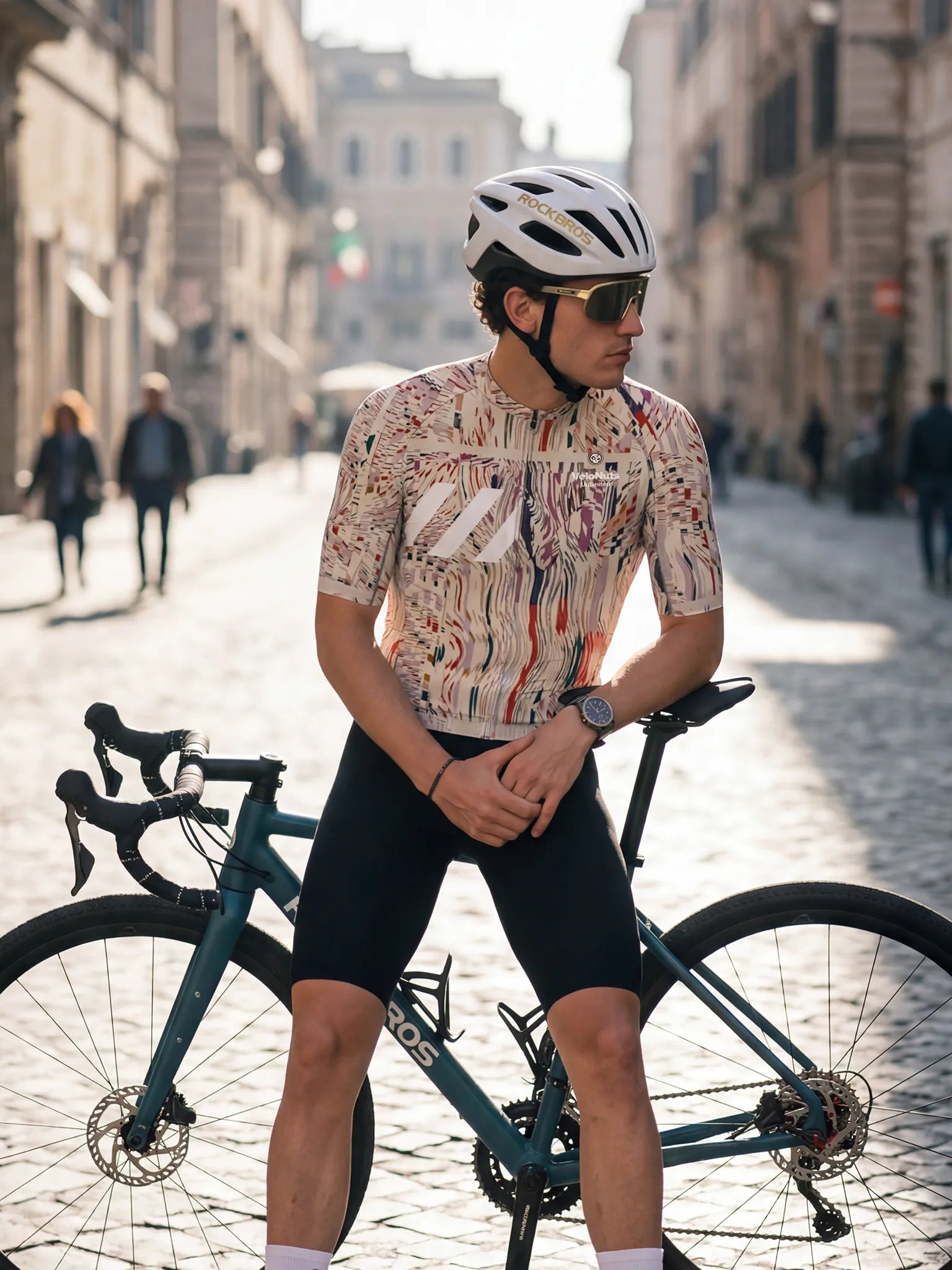 Men's Cycling Jersey Neon Condense#Type_Magenta Noise