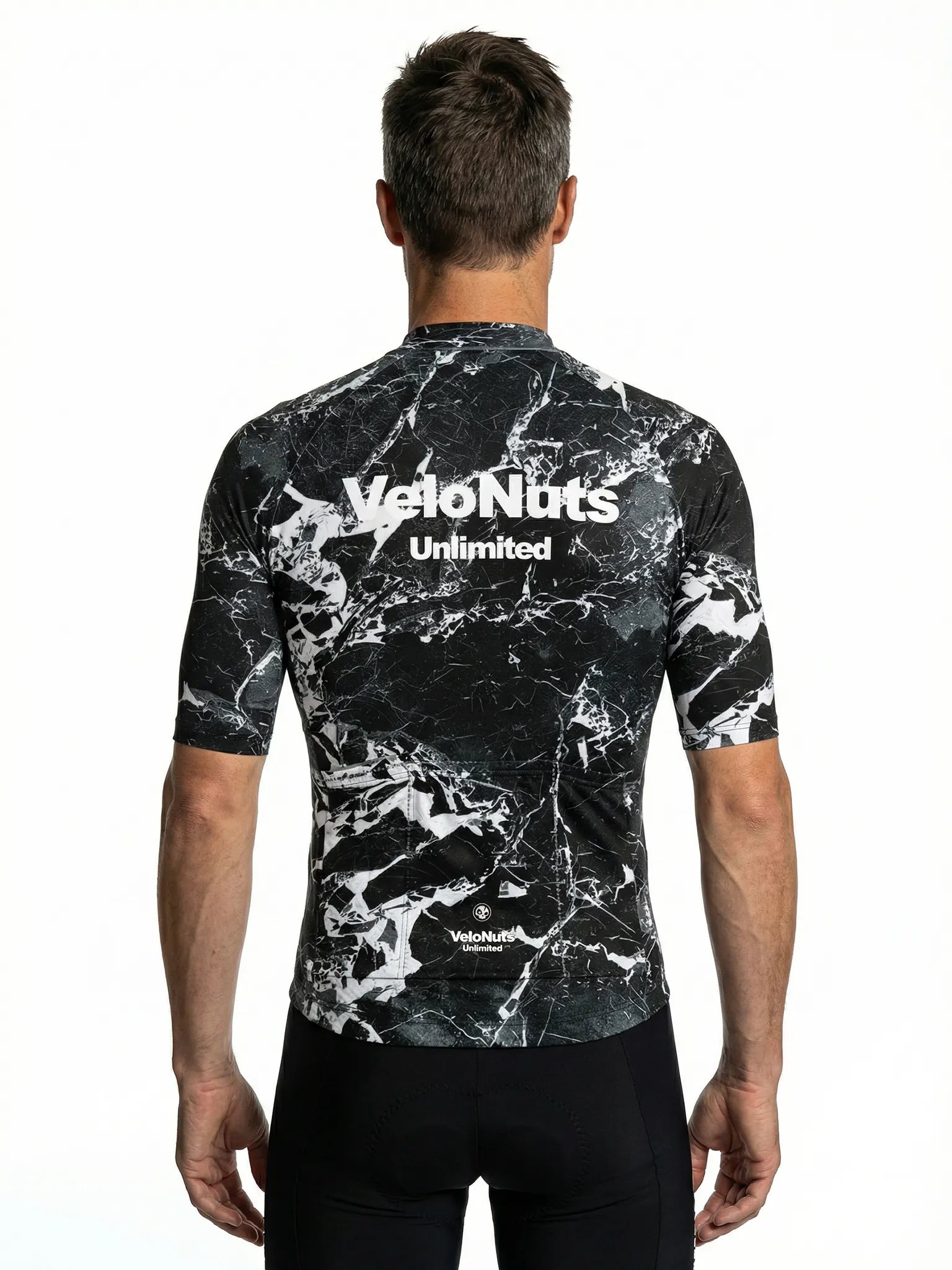 Men's Cycling Jersey Liquid Terrain#Type_Noir Marble