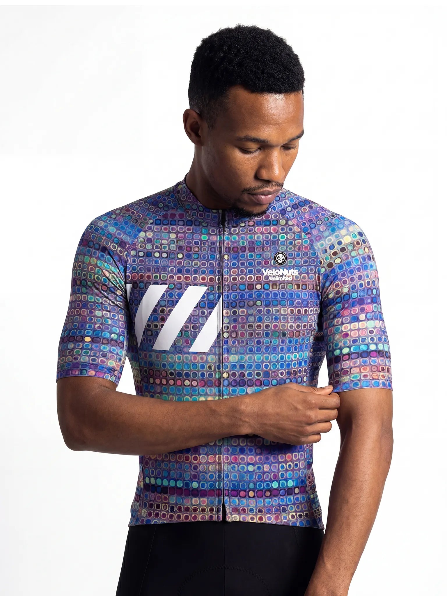 Men's Cycling Jersey Pixel Riot#Type_Prism Mosaic